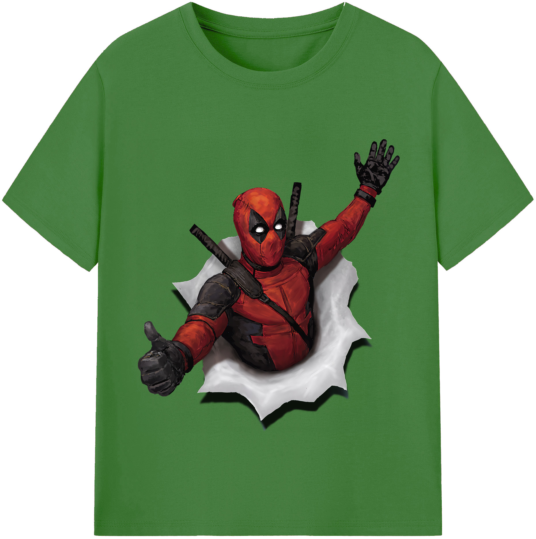 （画像用） Deadpool デッドプール レディースカジュアルプリントTシャツ（綿100％）